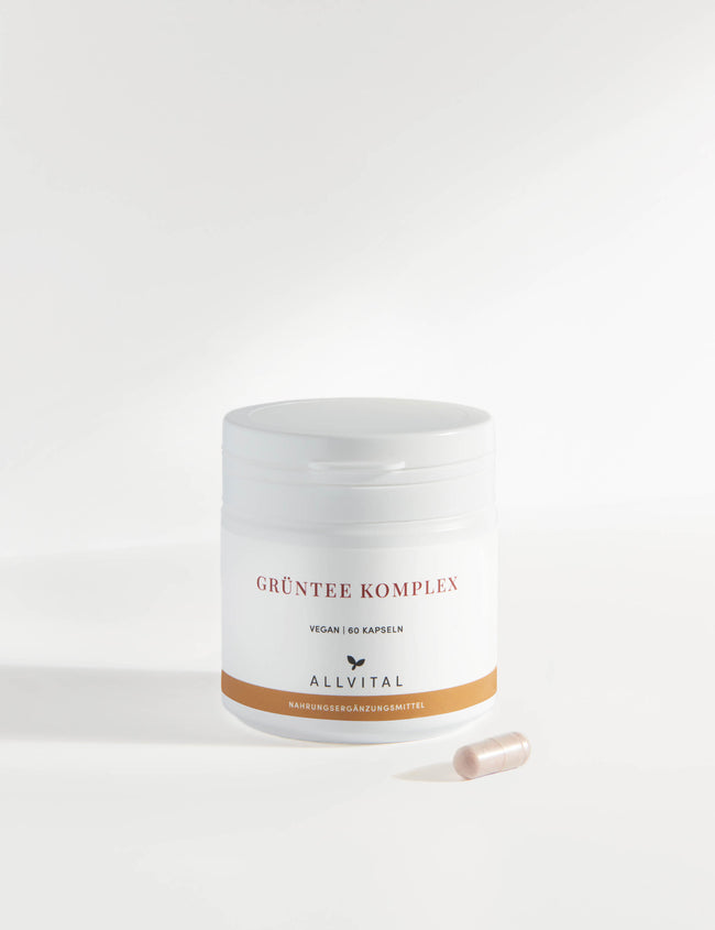 Die natürliche Kraft von Allvital Grüntee Komplex Die natürliche Kraft von Allvital Grüntee Komplex
