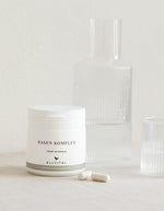 Allvital Basen Komplex enthält basische Mineralstoffverbindungen aus Calcium, Natrium und Magnesium für einen gesunden Säure-Basen-Haushalt. Allvital Basen Komplex enthält basische Mineralstoffverbindungen aus Calcium, Natrium und Magnesium für einen gesunden Säure-Basen-Haushalt.