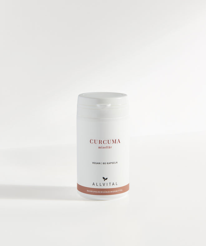 Allvital Curcuma mizellär. Curcuma-Flüssigextrakt mit hoher Bioverfügbarkeit. Curcumin hat antioxidative und immunstärkende Eigenschaften.  Allvital Curcuma mizellär. Curcuma-Flüssigextrakt mit hoher Bioverfügbarkeit. Curcumin hat antioxidative und immunstärkende Eigenschaften.