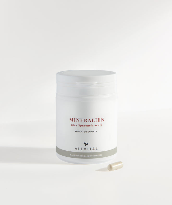 Allvital Mineralien und Spurenelemente enthält Calcium und Magnesium, Chlorid, Kalium, Natrium, Bor und Jod. Für gesunde Muskeln und Knochen. Allvital Mineralien und Spurenelemente enthält Calcium und Magnesium, Chlorid, Kalium, Natrium, Bor und Jod. Für gesunde Muskeln und Knochen.