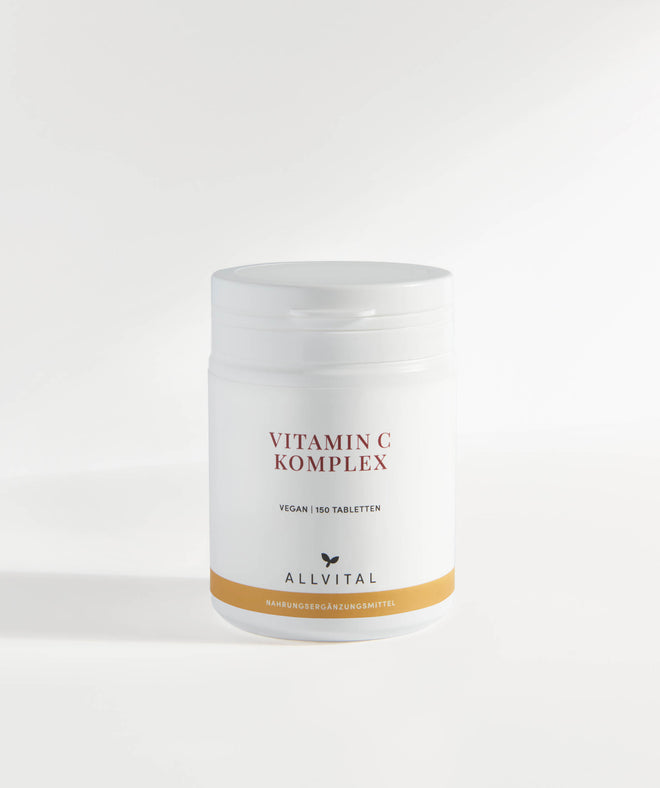Allvital Vitamin C Komplex enthält Calciumascorbat, Ascorbinsäure, Magnesiumascorbat und Ascorbylpalmitat. Wirkt als Antioxidans und stärkt das Immunsystem. Allvital Vitamin C Komplex enthält Calciumascorbat, Ascorbinsäure, Magnesiumascorbat und Ascorbylpalmitat. Wirkt als Antioxidans und stärkt das Immunsystem.