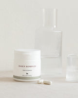 Allvital Basen Komplex enthält basische Mineralstoffverbindungen aus Calcium, Natrium und Magnesium für einen gesunden Säure-Basen-Haushalt.