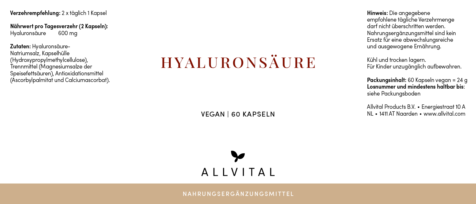 Allvital Hyaluronsäure