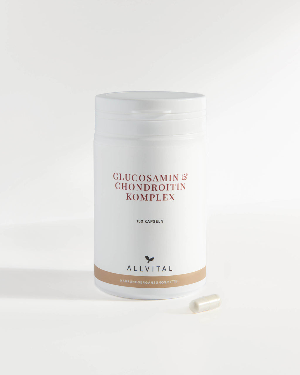 Allvital Glucosamin und Chondroitin Komplex unterstützt die Kollagenbildung und wird ergänzt mit MSM, der Aminosäure L-Lysin und den Vitaminen C, D3 und B12. 