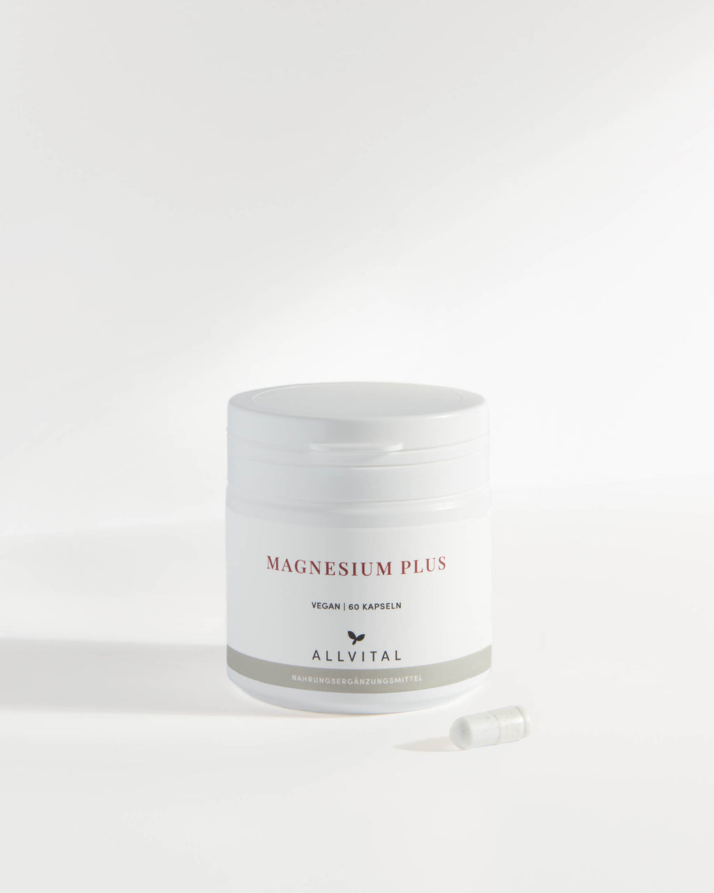 Allvital Magnesium Plus vegan enthält Magnesium. Bei Stress, innerer Unruhe, Konzentrationsstörungen und Schlafstörungen. 